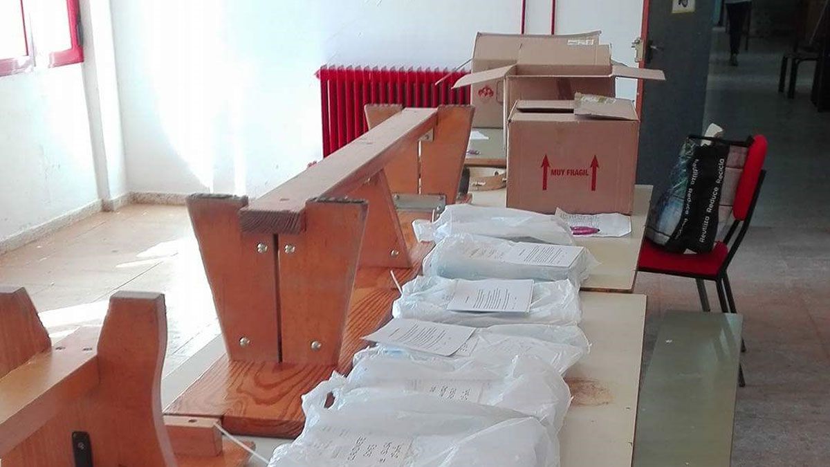 Detalle de los lotes de libros preparados para su entrega. | L.N.C.