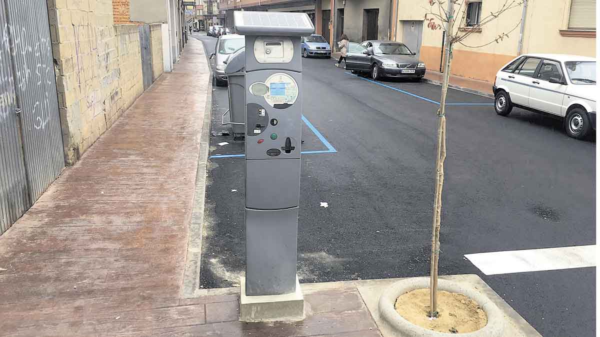 Uno de los parquímetros en la calle Magistrado García Calvo. | PRIETO Uno de los parquímetros en la calle Magistrado García Calvo. | PRIETO