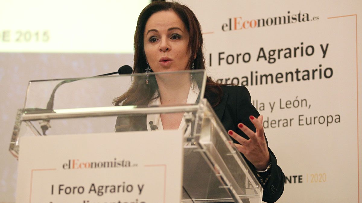 Silvia Clemente durante su intervención en el I Foro Agrario y Agroalimentario. | ICAL