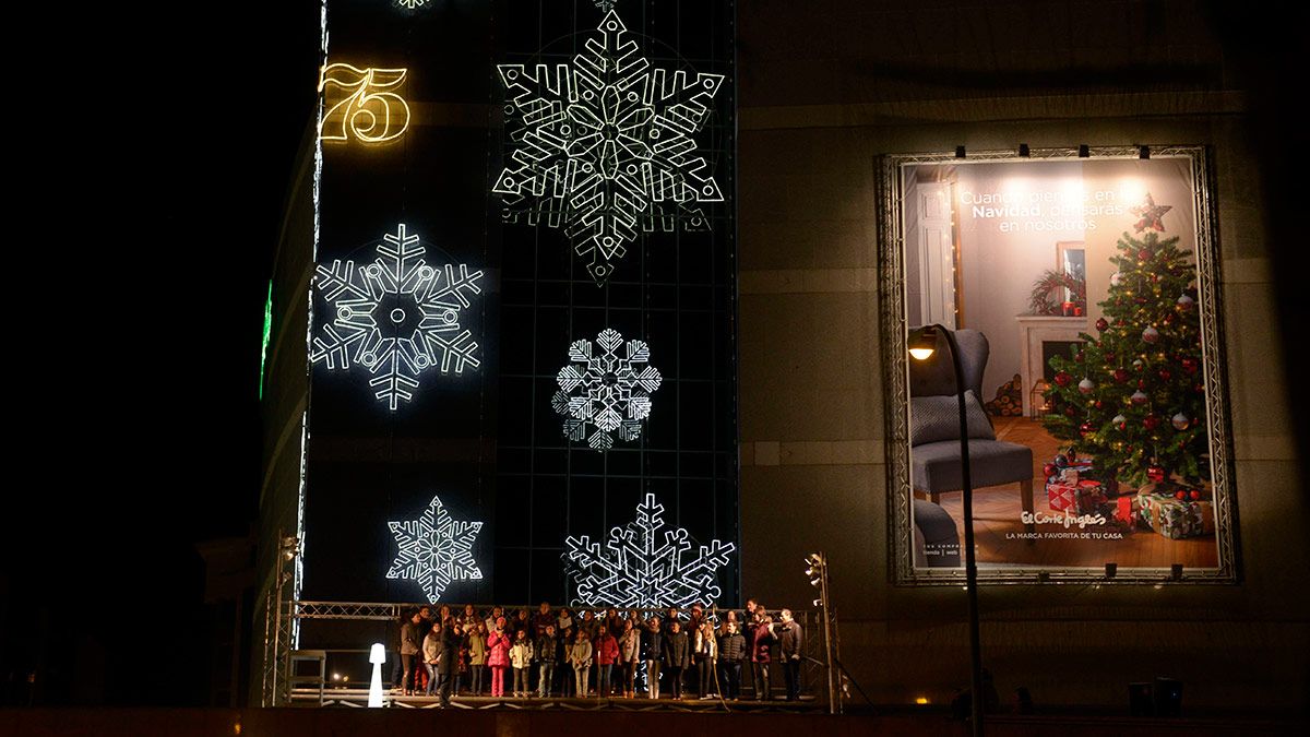 Encendido navideño de El Corte Inglés en la anterior edición. | MAURICIO PEÑA