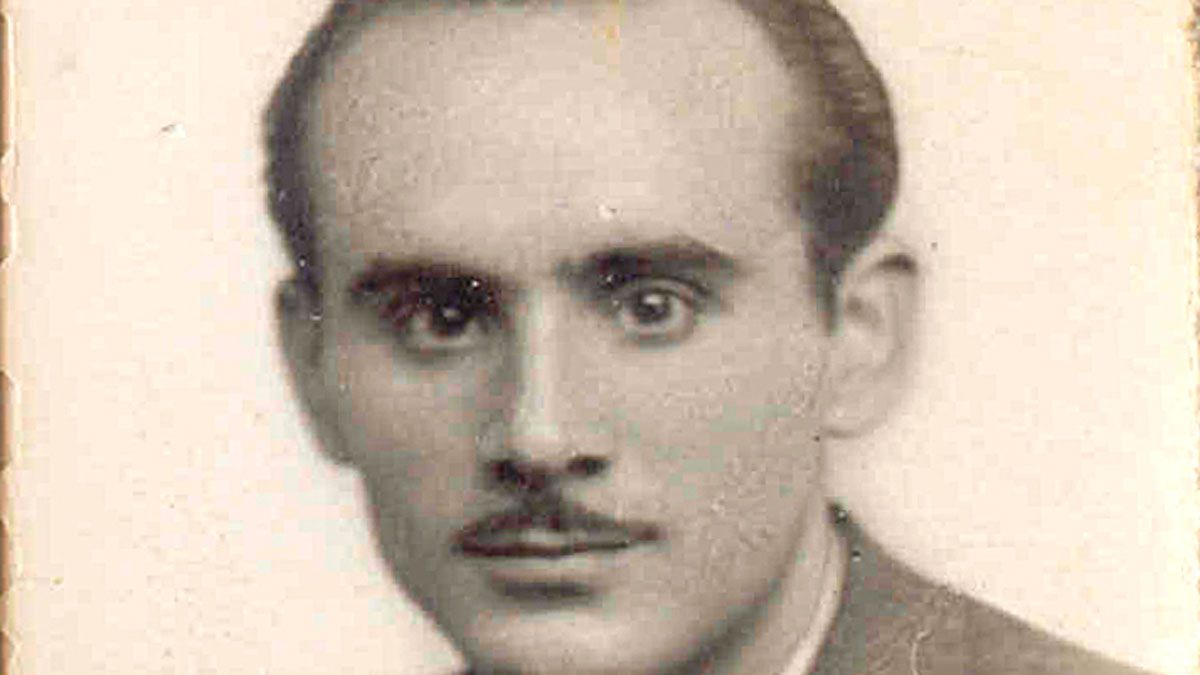 Detalle del retrato del doctor Lodario Gavela Yáñez.