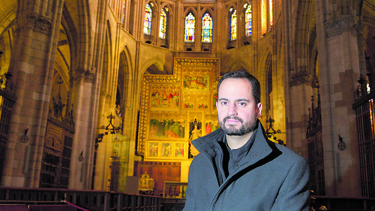 Guillermo Álvarez se ordena este domingo como sacerdote en la Catedral. MAURICIO PEÑA