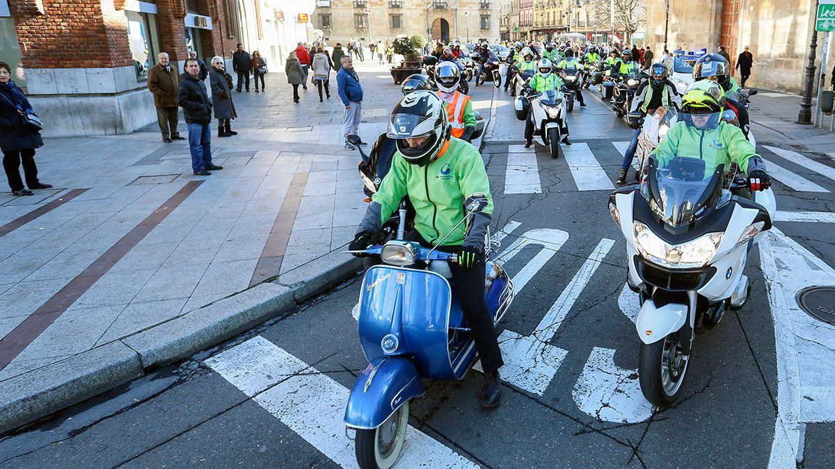 Carrera Solidaria de Donantes de Sangre y Moteros en la capital leonesa. | ICAL