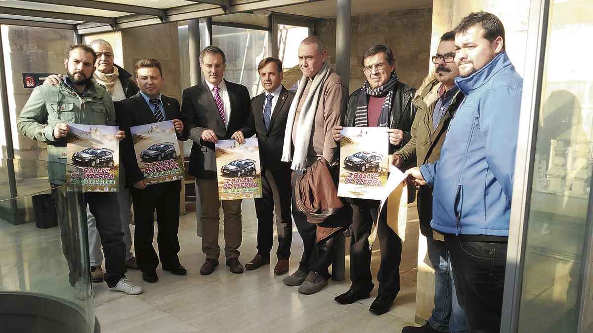 Imagen de la presentación del rally, este martes en Astorga. | P.F.