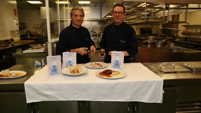 Roberto Rey y Oswaldo López en el Restaurante de ElCorte Inglés. | L.N.C.