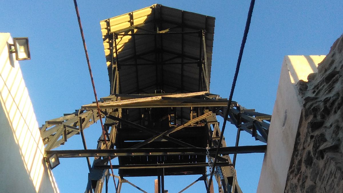 El Pozo Viejo, primer pozo vertical de la cuenca, abierto en 1917.| D.M.