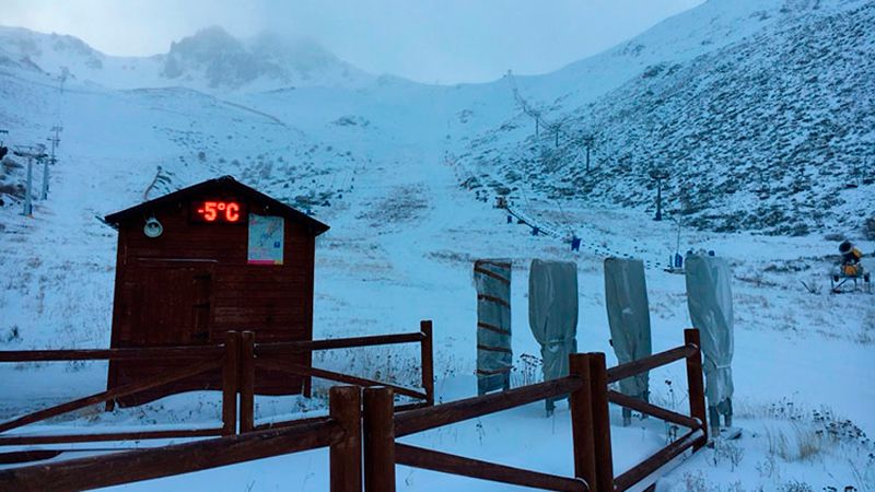 La estación de San Isidro ya tiene suficiente nieve para su apertura. | L.N.C.