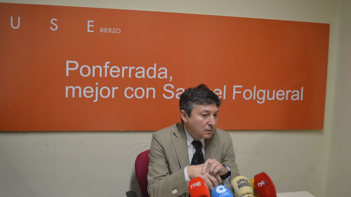 El portavoz del grupo municipal de USE Bierzo en Ponferrada, Samuel Folgueral. | A. CARDENAL