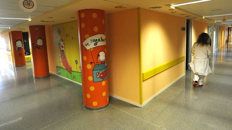 La nueva decoración ya se puede ver en el servicio de Pediatría. | DANIEL MARTÍN