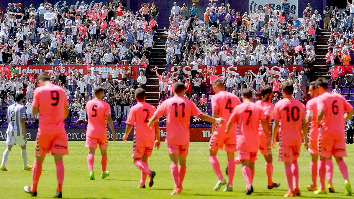 La afición de la Cultural celebra el triunfo en las gradas del José Zorrilla en mayo de este año. | DANIEL MARTIN