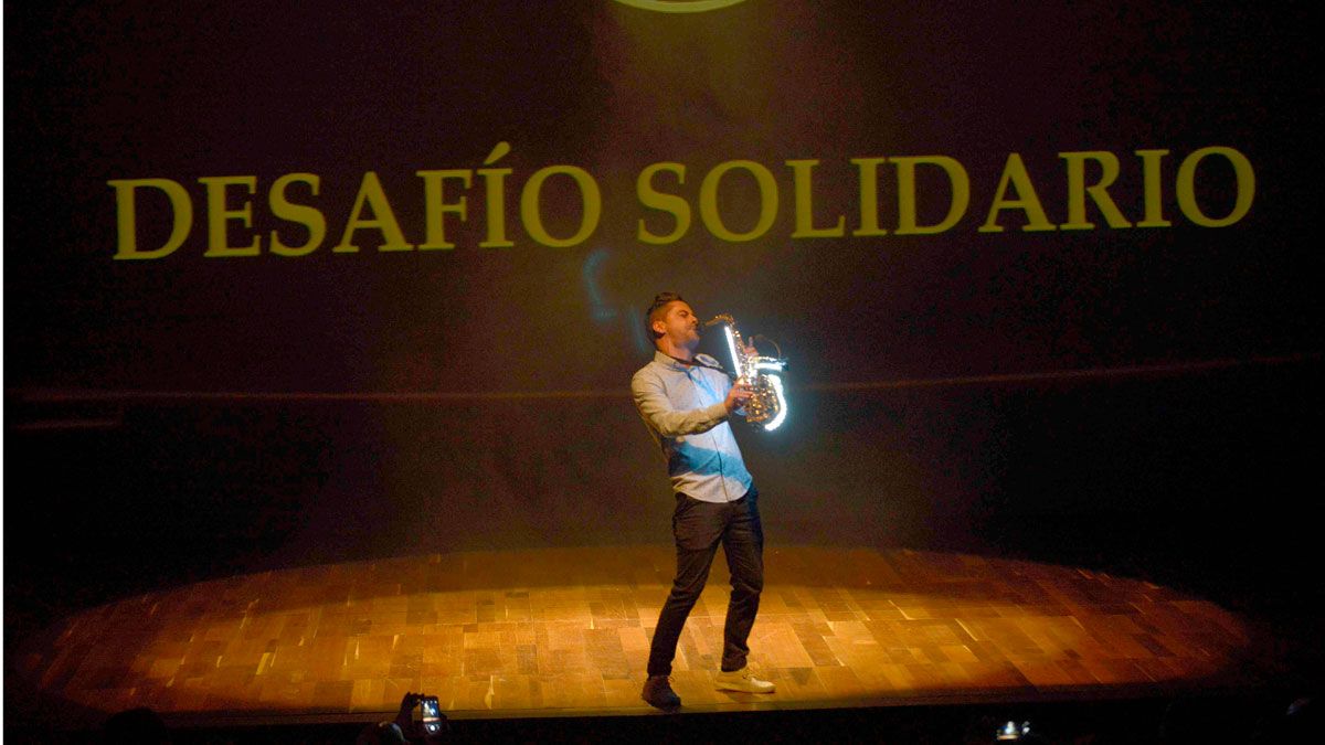Luis Gutiérrez ‘Lugotti’ durante su actuación del pasado año en elAuditorio dentro del proyecto de Rafa Guerrero ‘Desafío solidario’. | MAURICIO PEÑA