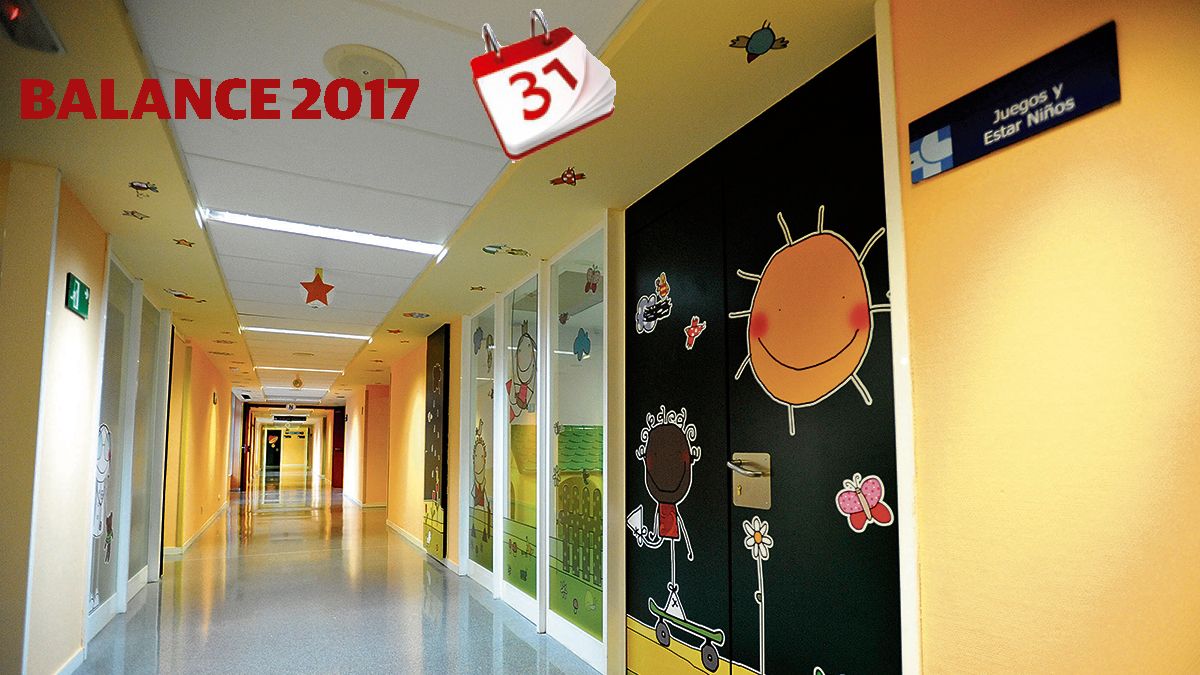 Aspecto que presenta la planta de Pediatría del Complejo Asistencial Universitario de León. | DANIEL MARTÍN