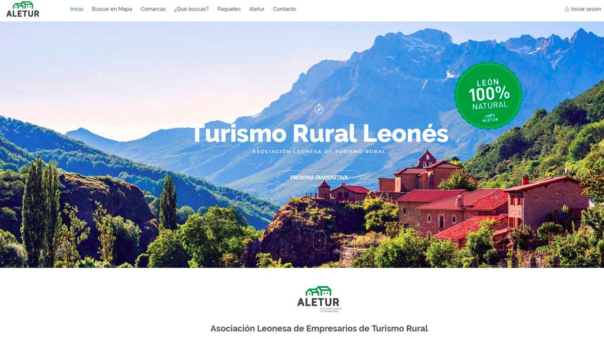 Aspecto que presenta la renovada web de Aletur. | L.N.C.