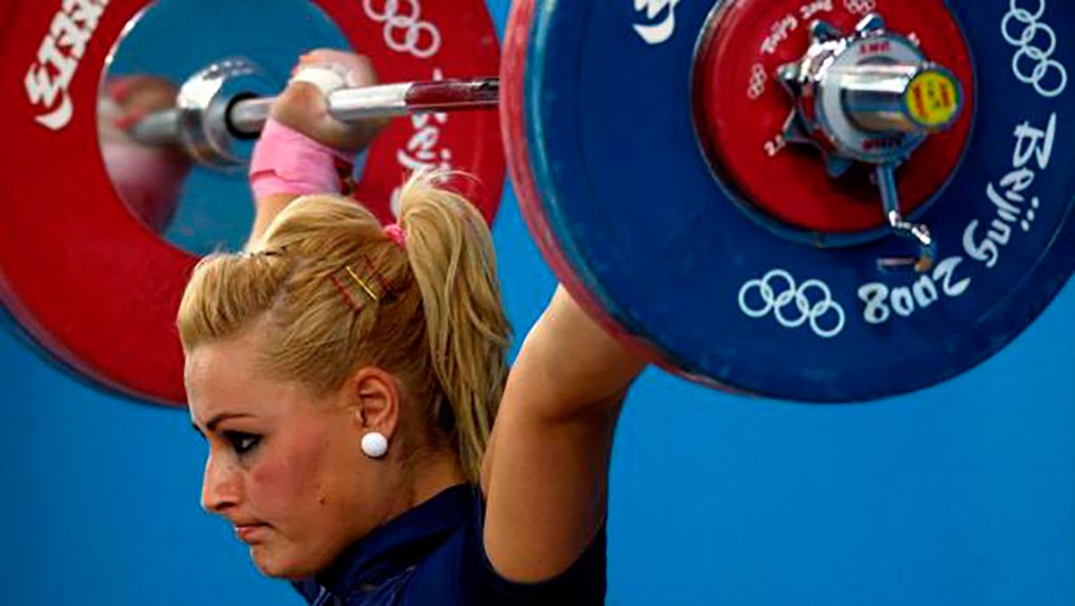 La haltera berciana Lydia Valentín durante los Juegos de Pekín | ABC