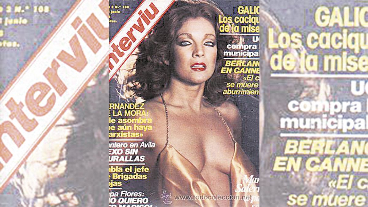 La leonesa de Colle María Salerno fue portada de Interviú en octubre de 1981.
