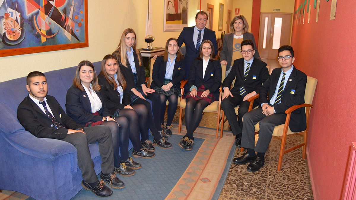 Los alumnos del colegio Peñacorada participantes en esta iniciativa. | L.N.C.