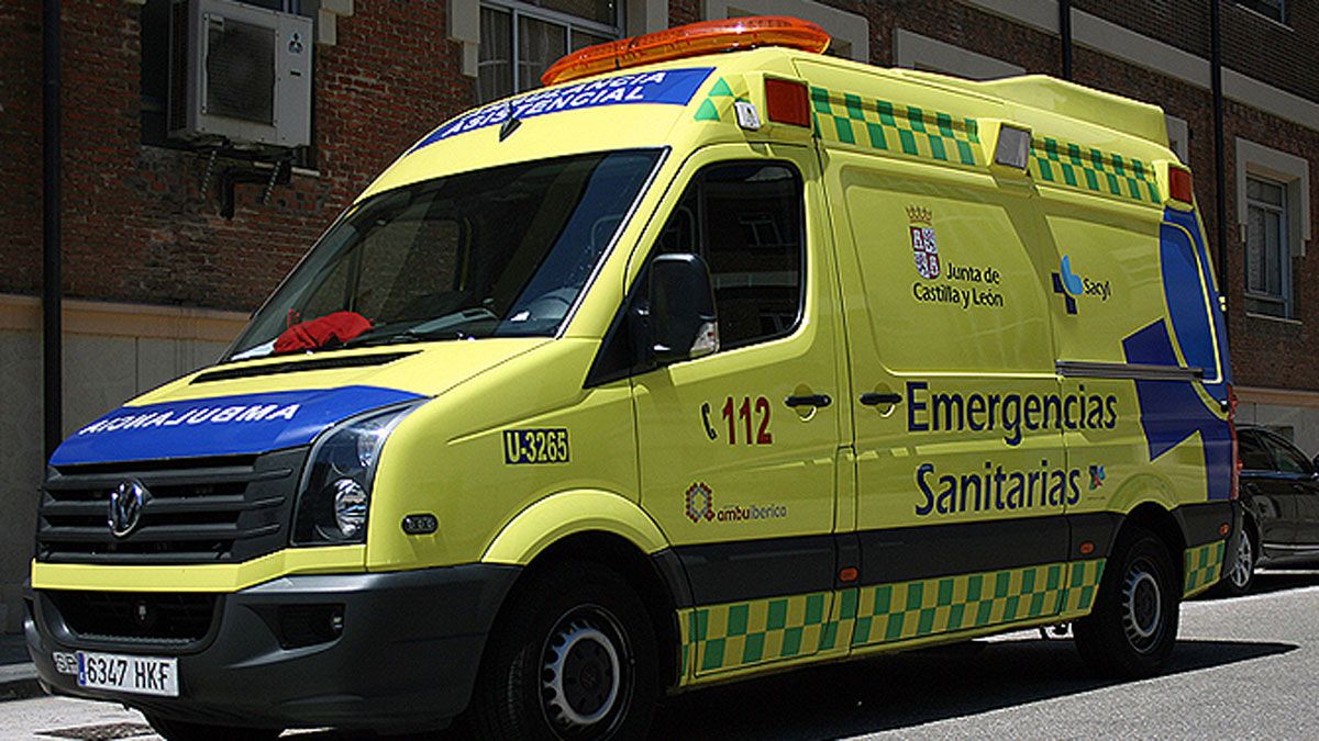 El 112 trasladó al herido al centro hospitalario.