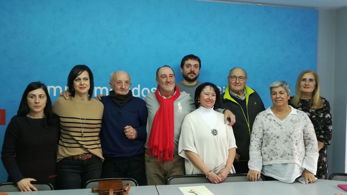 Candidatura de Merayo a la ejecutiva local del PSOE en Ponferrada. | M.I.