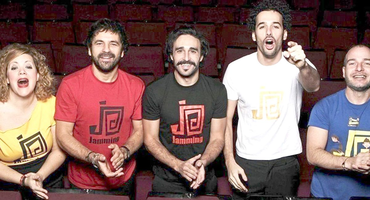 Una de las formaciones de la compañía Jamming, que llegan a León con su teatro de humor e improvisación.