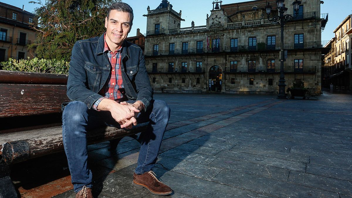 El secretario general del PSOE, Pedro Sánchez, durante la entrevista concedida a la Agencia ICAL. | ICAL