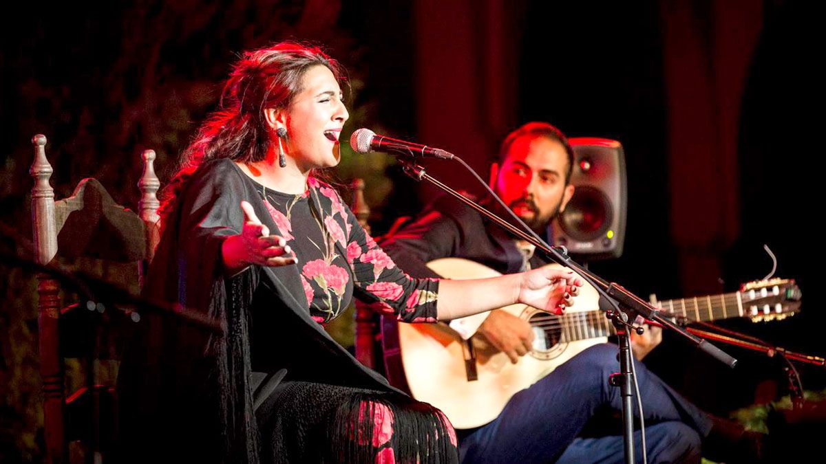 La cantaora madrileña Lela Soto durante una actuación.