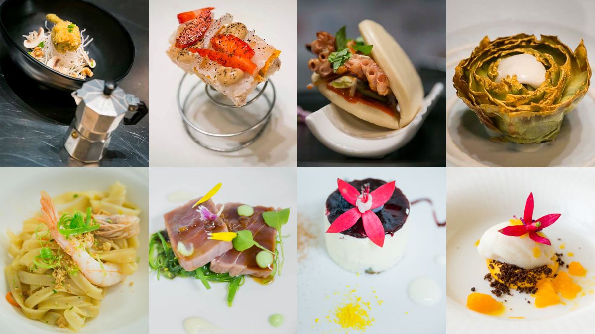 Algunos de los pinchos y tapas elaborados en las anteriores ediciones de este congreso de alta cocina en miniatura. | MINIMAL