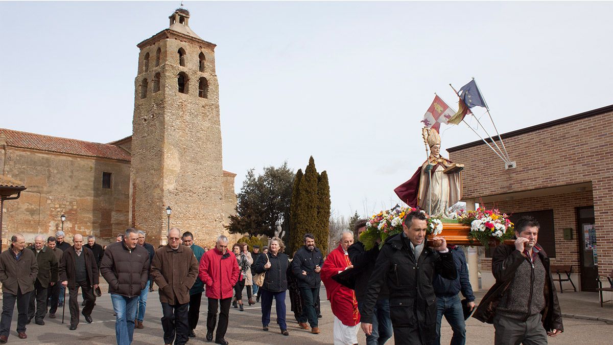 Procesión de San Blas en las fiestas de 2017. | T.G.