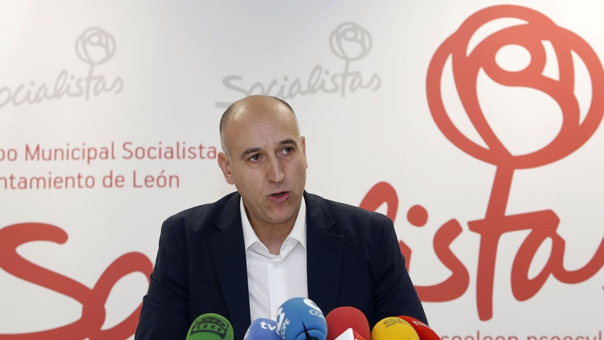 José Antonio Diez, candidato del PSOE a la Alcaldía de León. | ICAL