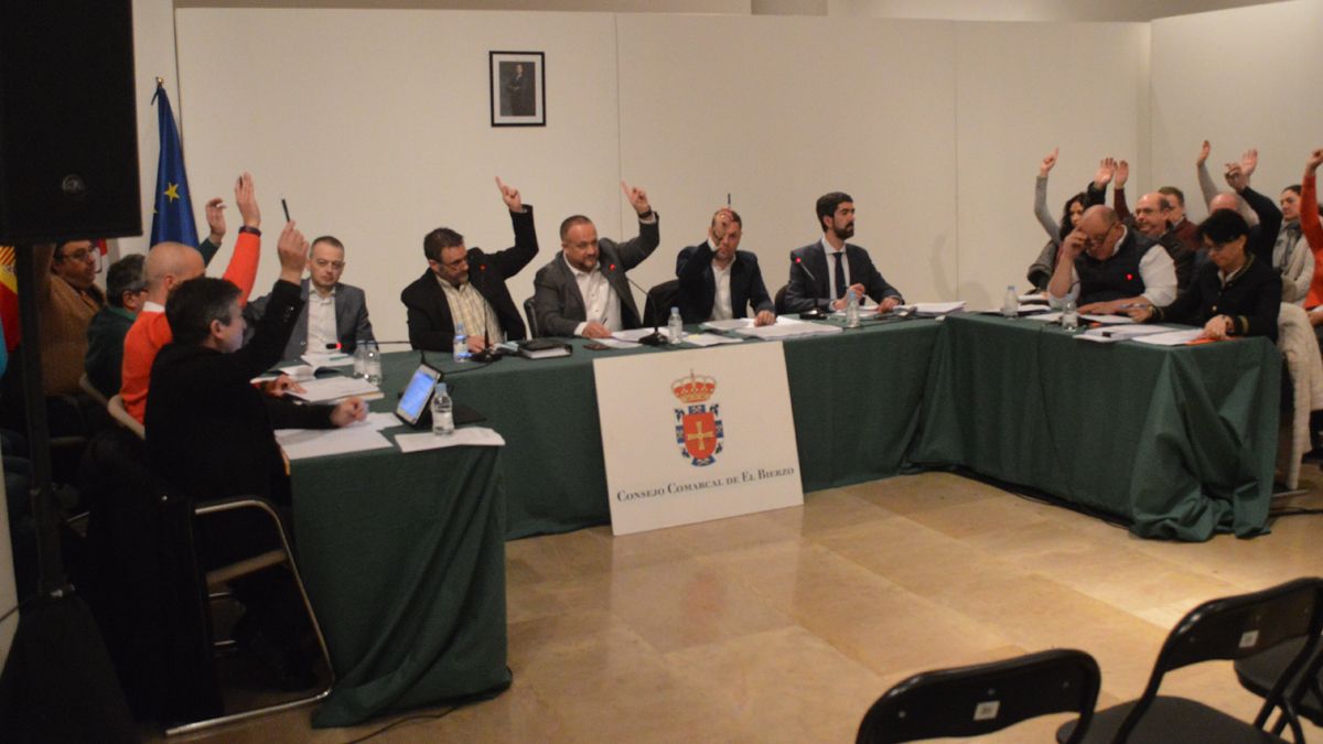 Pleno del Consejo Comarcal del Bierzo celebrado ayer en Ponferrada. | A. CARDENAL Pleno del Consejo Comarcal del Bierzo celebrado ayer en Ponferrada. | A. CARDENAL