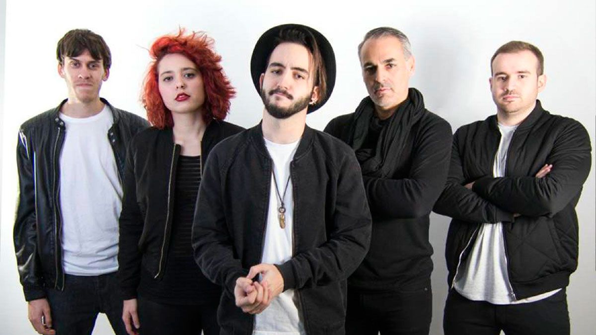 Los cinco componentes de la banda madrileña Volta!
