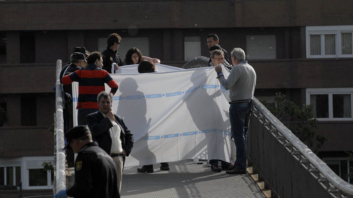 Isabel Carrasco fue abatida por Montserrat González el 12 de mayo del pasado año en la pasarela que une La Condesa con el Paseo de Salamanca. | M. PEÑA