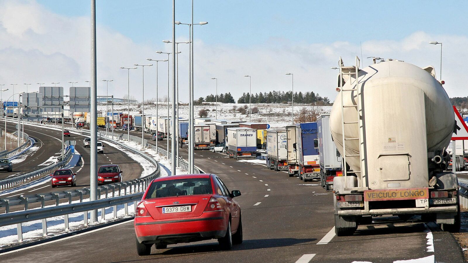 Un tramo de la autopista a Asturias. | ICAL