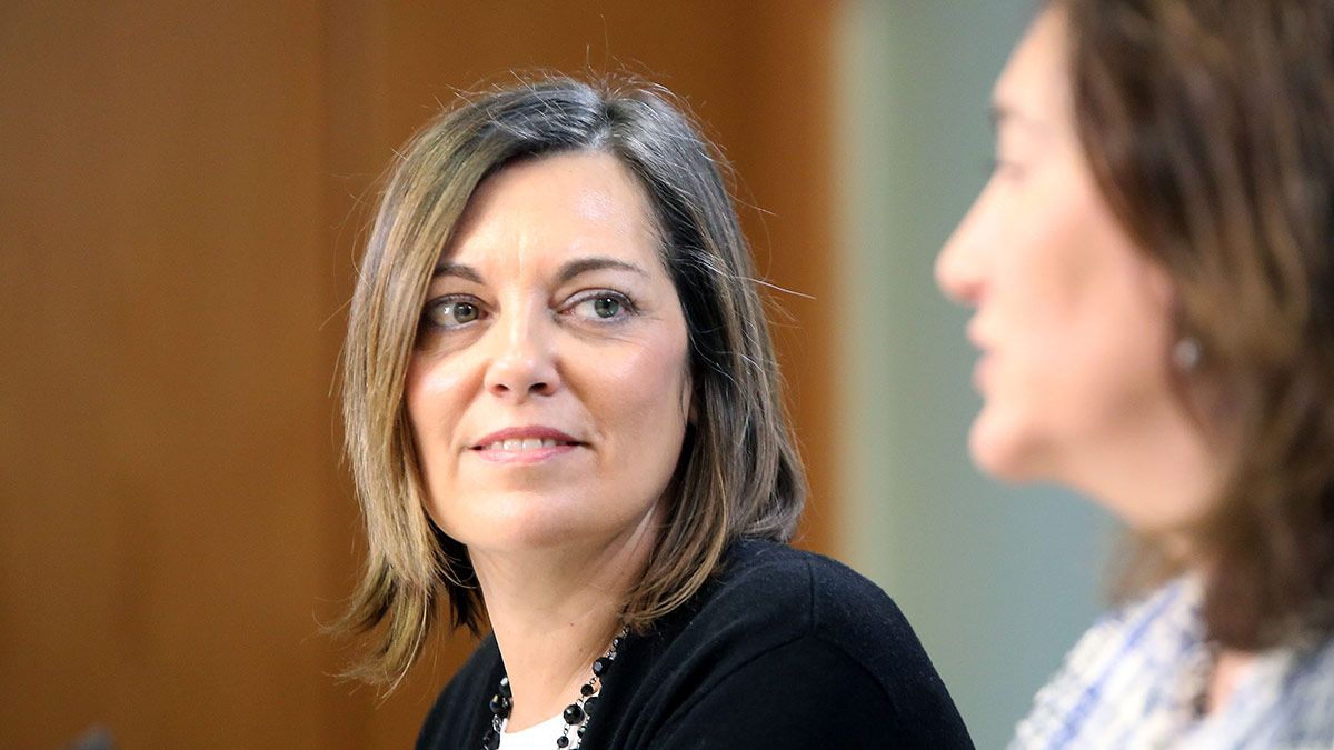 Milagros Marcos durante la rueda de prensa del Consejo. | ICAL
