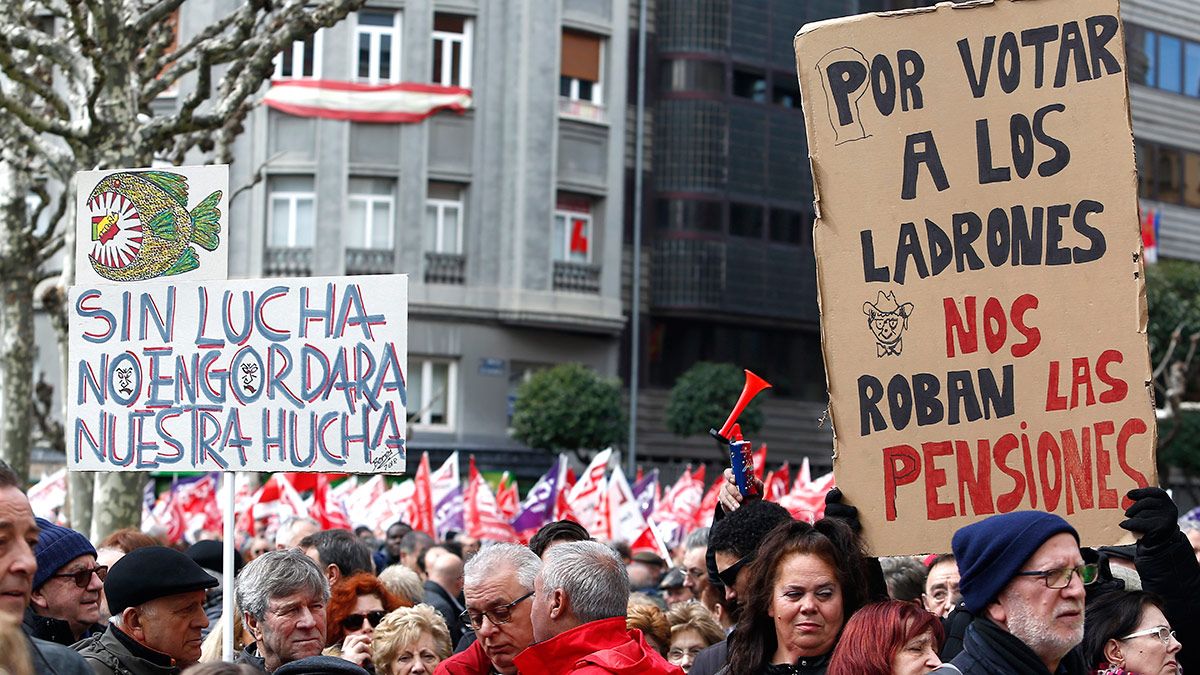 Imagen de la manifestación en León, a la que según fuentes policiales han acudido 7.000 personas. | ICAL