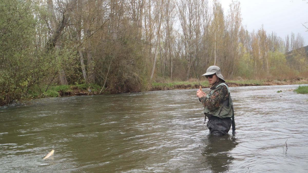 Un pescador realiza una captura en uno de los ríos de la provincia. | R.P.N.