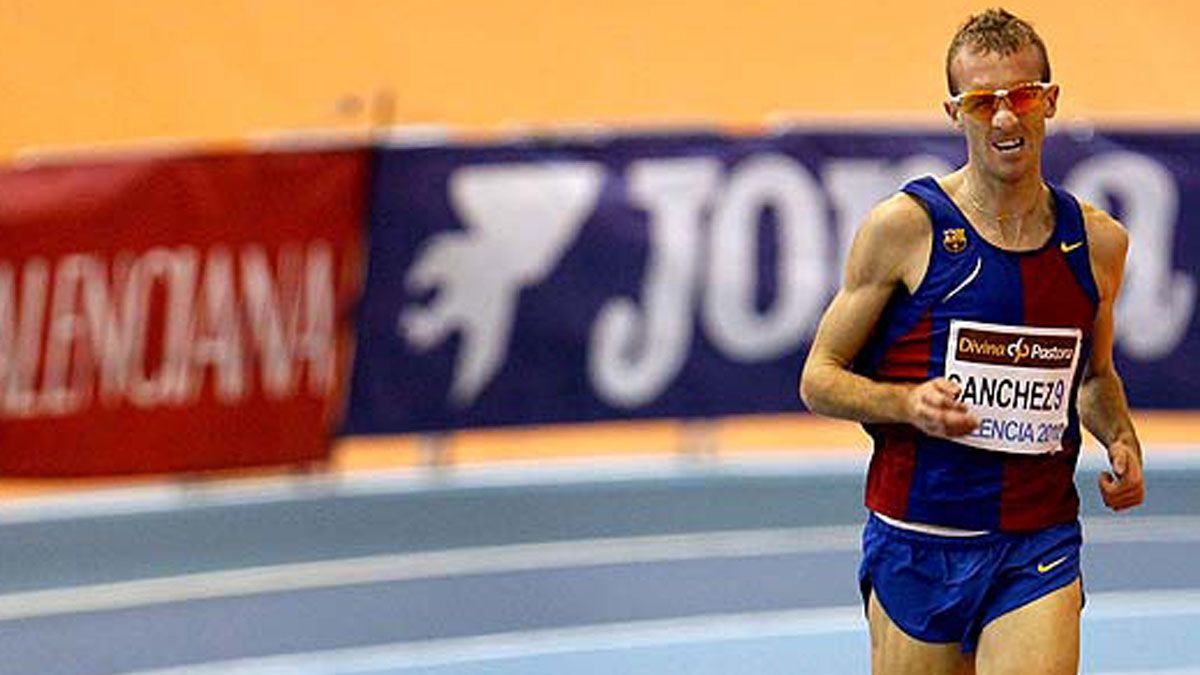 Sergio Sánchez durante una competición.