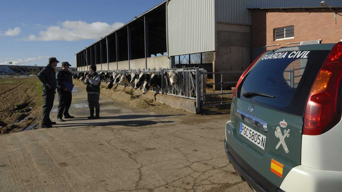 Los agentes del Equipo Roca de León mantienen contacto frecuente y directo con los agricultores y ganaderos de la provincia. | MAURICIO PEÑA