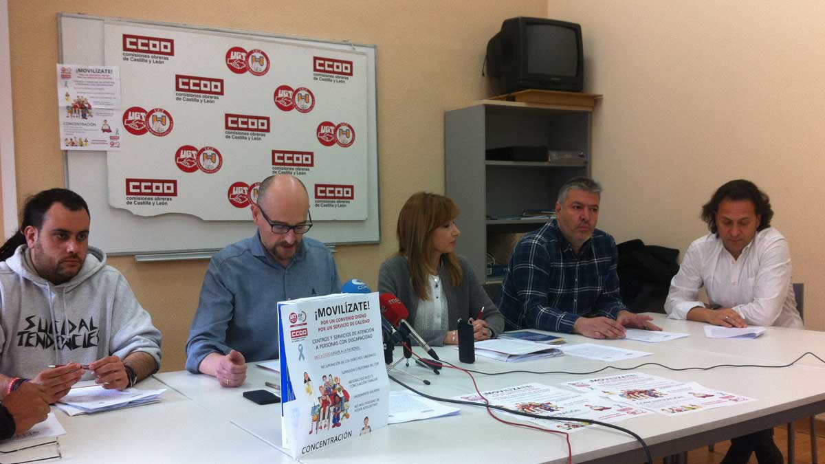 Los trabajadores de atención a la discapacidad se moviliza por el convenio