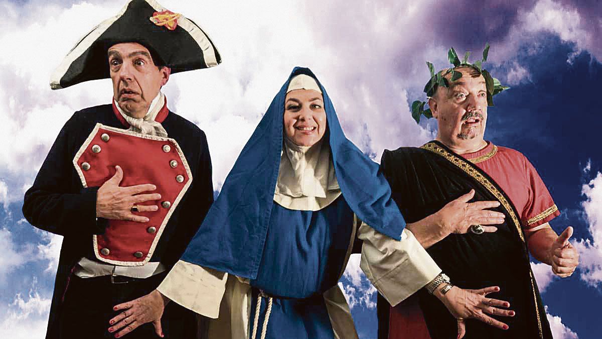 Félix ‘El Gato’, Pilar Machi y Miguel Vigil sostienen la función que este viernes aterriza en el Teatro San Francisco.