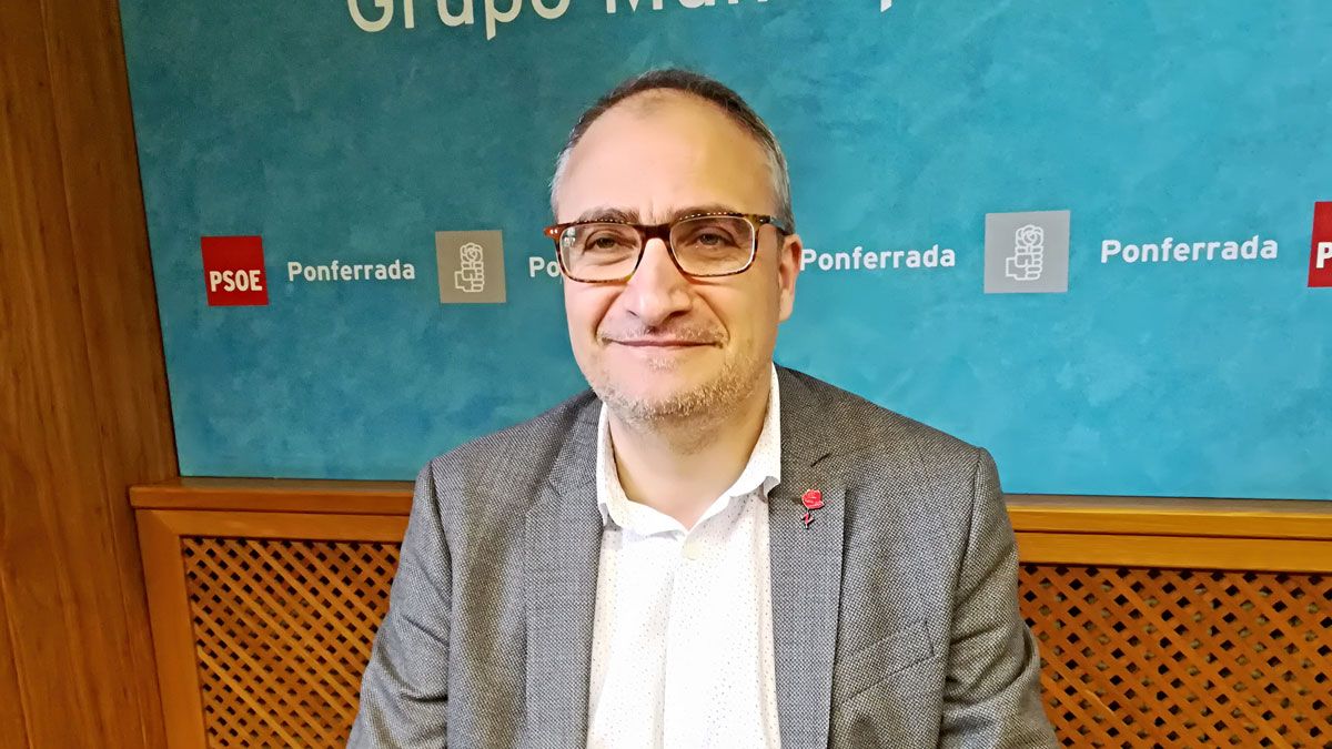 Olegario Ramón, portavoz del PSOE en Ponferrada. | M.I.