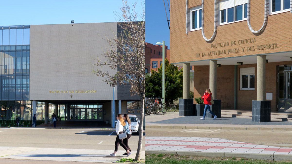 Imagen exterior de las facultades de Educación y Ciencias de la Actividad Física y del Deporte de la ULE. | L.N.C.