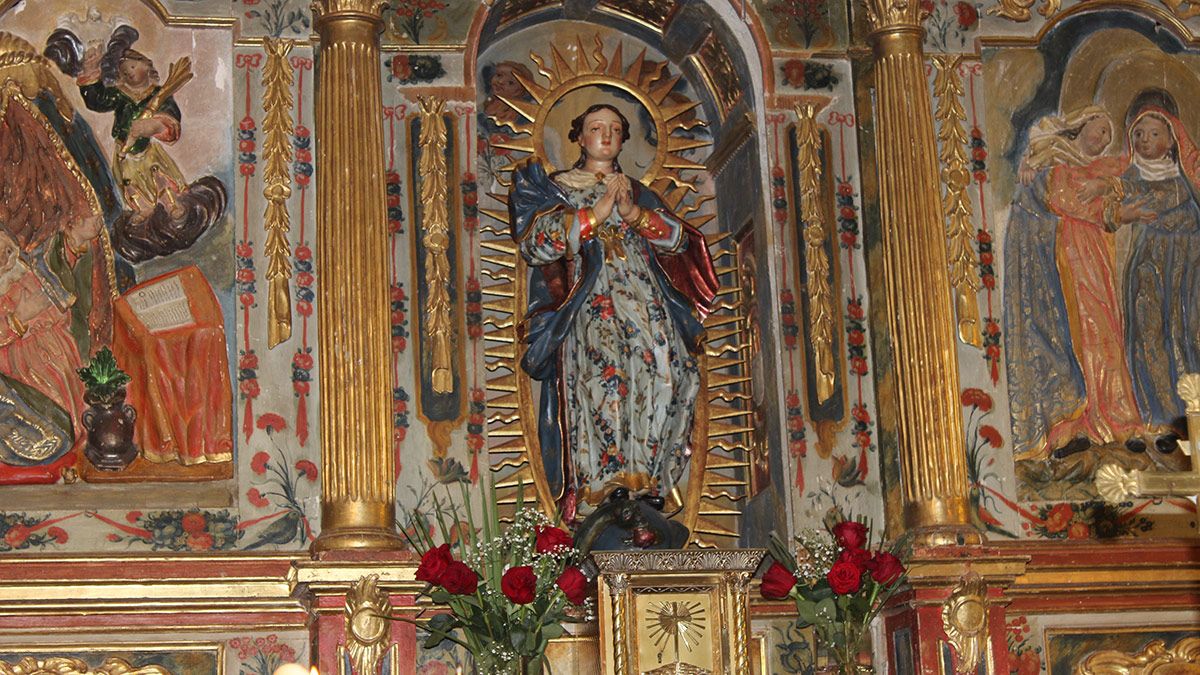 La imagen de la Inmaculada Concepción ya restaurada. | HURTADO La imagen de la Inmaculada Concepción ya restaurada. | HURTADO