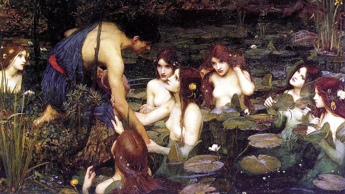 ‘Hylas y las ninfas’ (1896), de John William Waterhouse. :: L.N.C. ‘Hylas y las ninfas’ (1896), de John William Waterhouse. :: L.N.C.