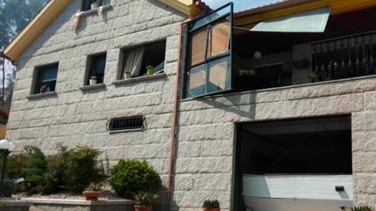 Estado de una vivienda próxima a la explosión. | TWITTER Estado de una vivienda próxima a la explosión. | TWITTER