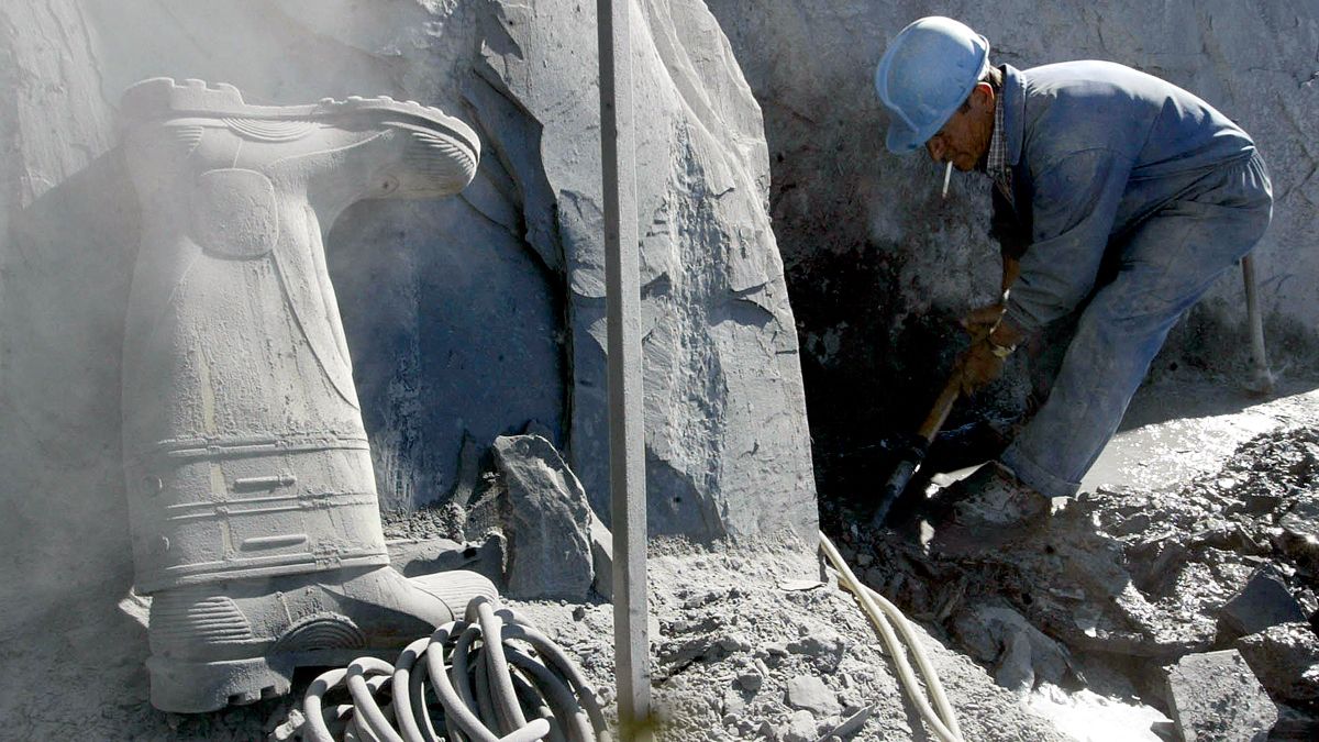 Imagen de un trabajador de una cantera. | ICAL