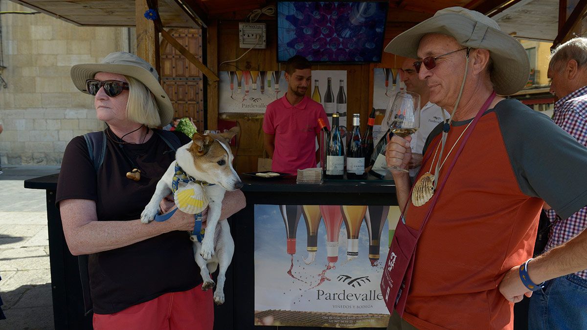 Un momento de la Feria del Vino del pasado año en la capital leonesa. | MAURICIO PEÑA.