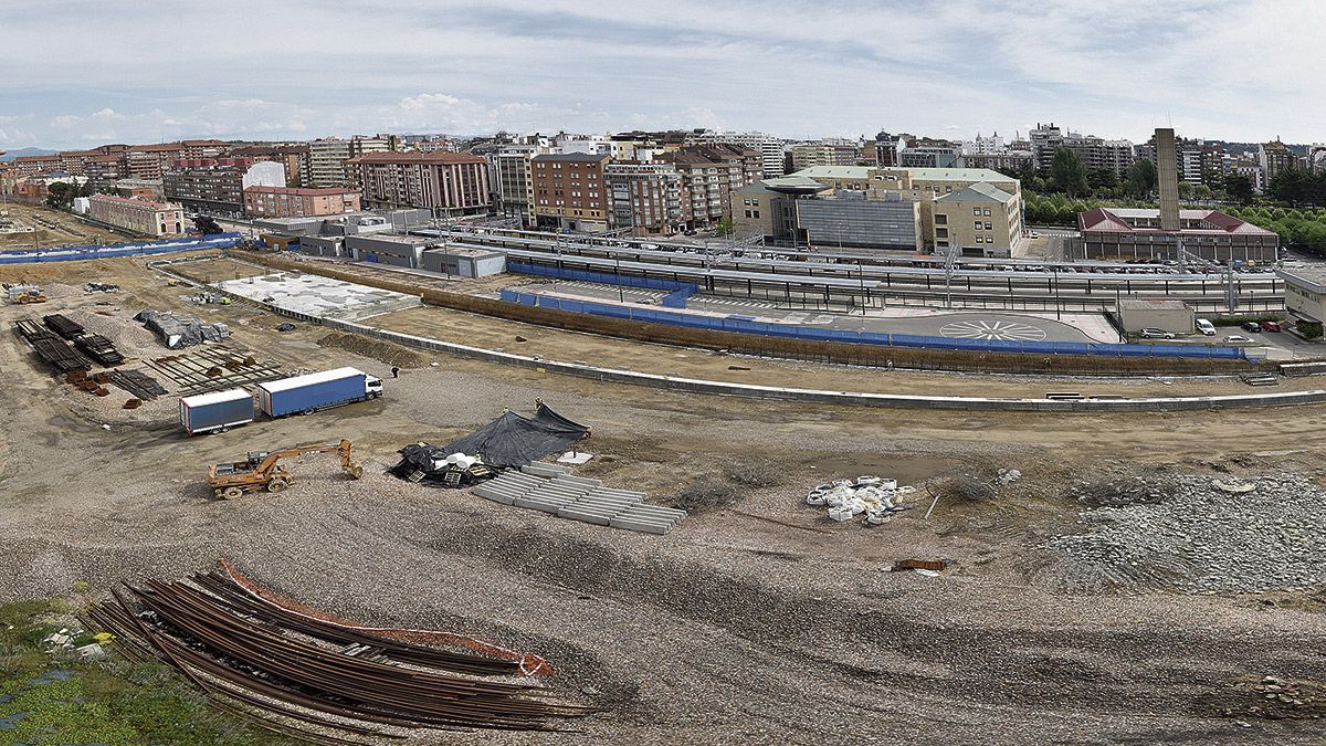 Imagen de la zona donde se ubicará la ampliación de la actual estación de trenes de la capital. | SAÚL ARÉN