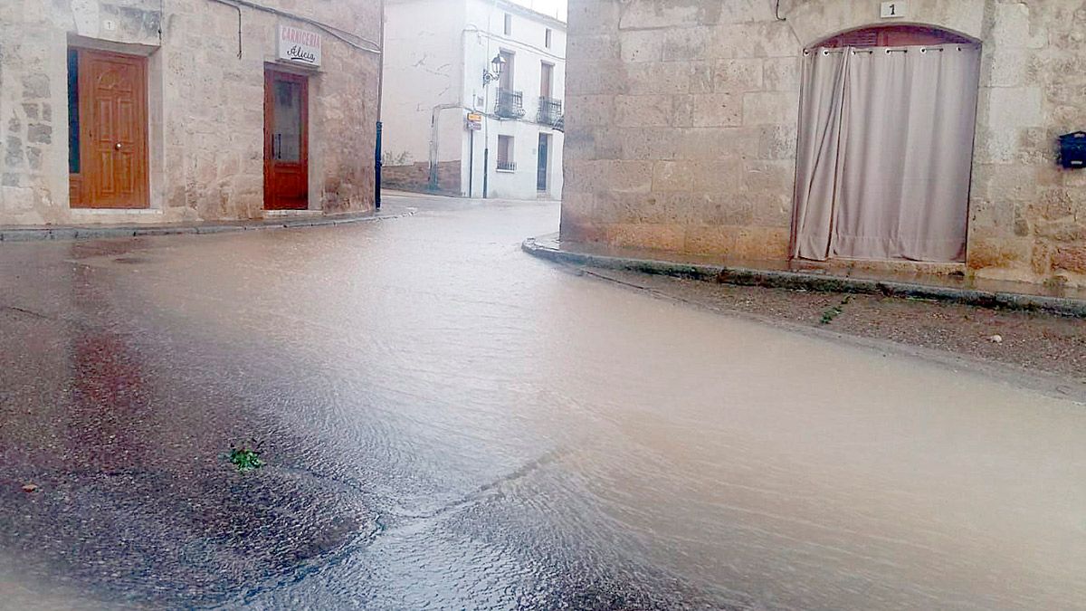 Tormenta de este viernes en Baltanás. | ICAL