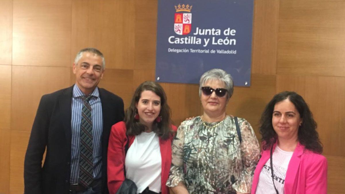 Isidoro Martínez, Alba Calonge, Nila Aller y Beatriz Abella. | L.N.C.