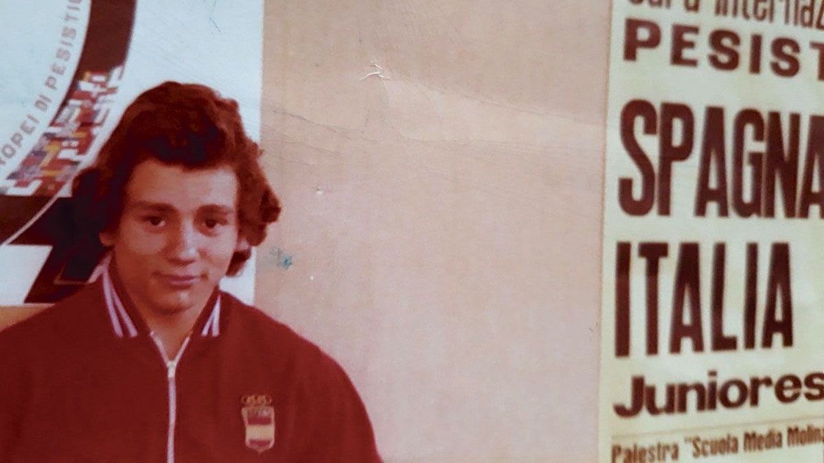 El joven deportista berciano un encuentro internacional entre España e Italia.